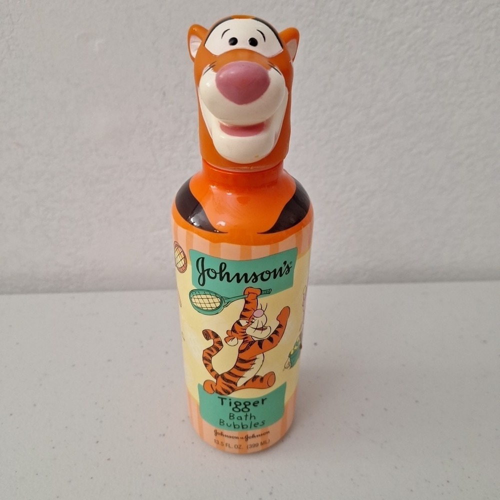 Vtg NEW FULL 1992 Johnson & Johnson TIGGER Bubble Bath Collector's - Disney